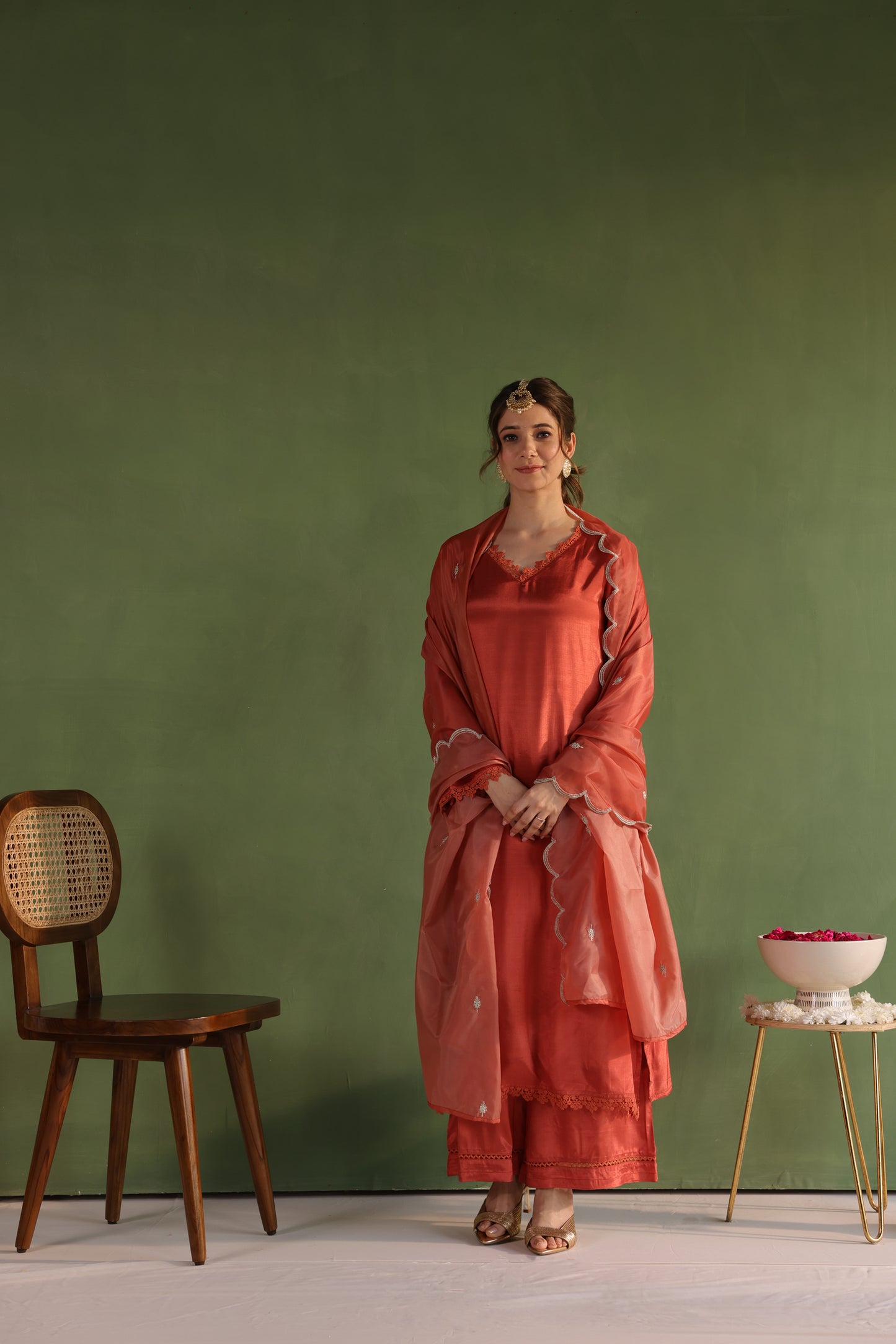 Rust Glow Kurta Set