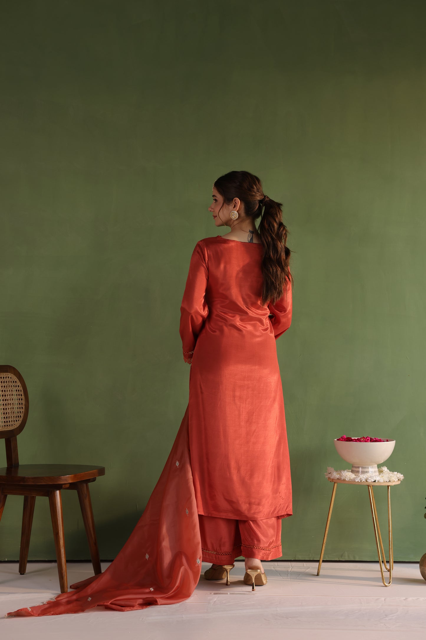 Rust Glow Kurta Set