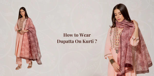 how to wear dupatta on kurti