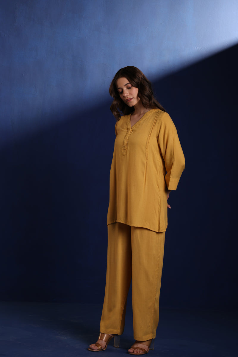 Mustard Elara Co-ord Set