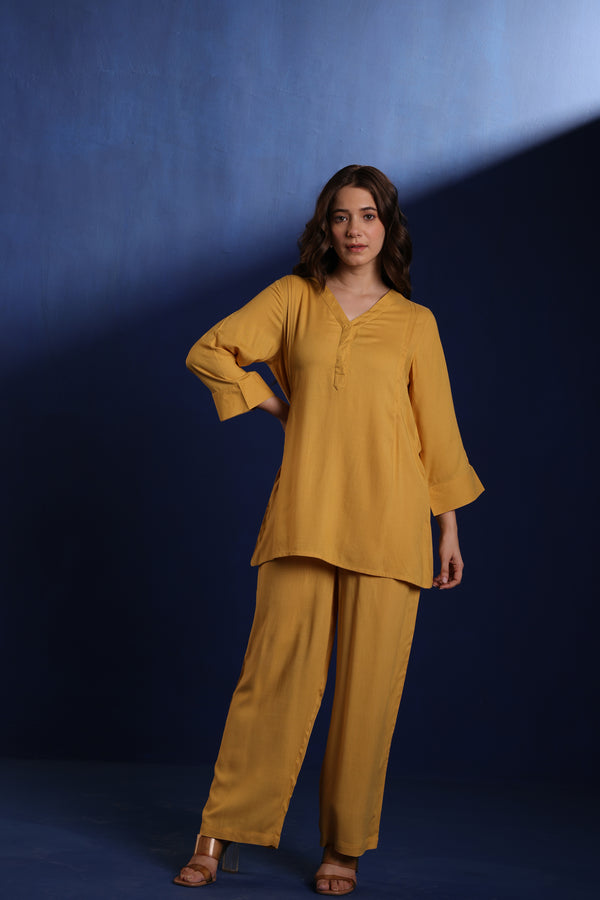 Mustard Elara Co-ord Set