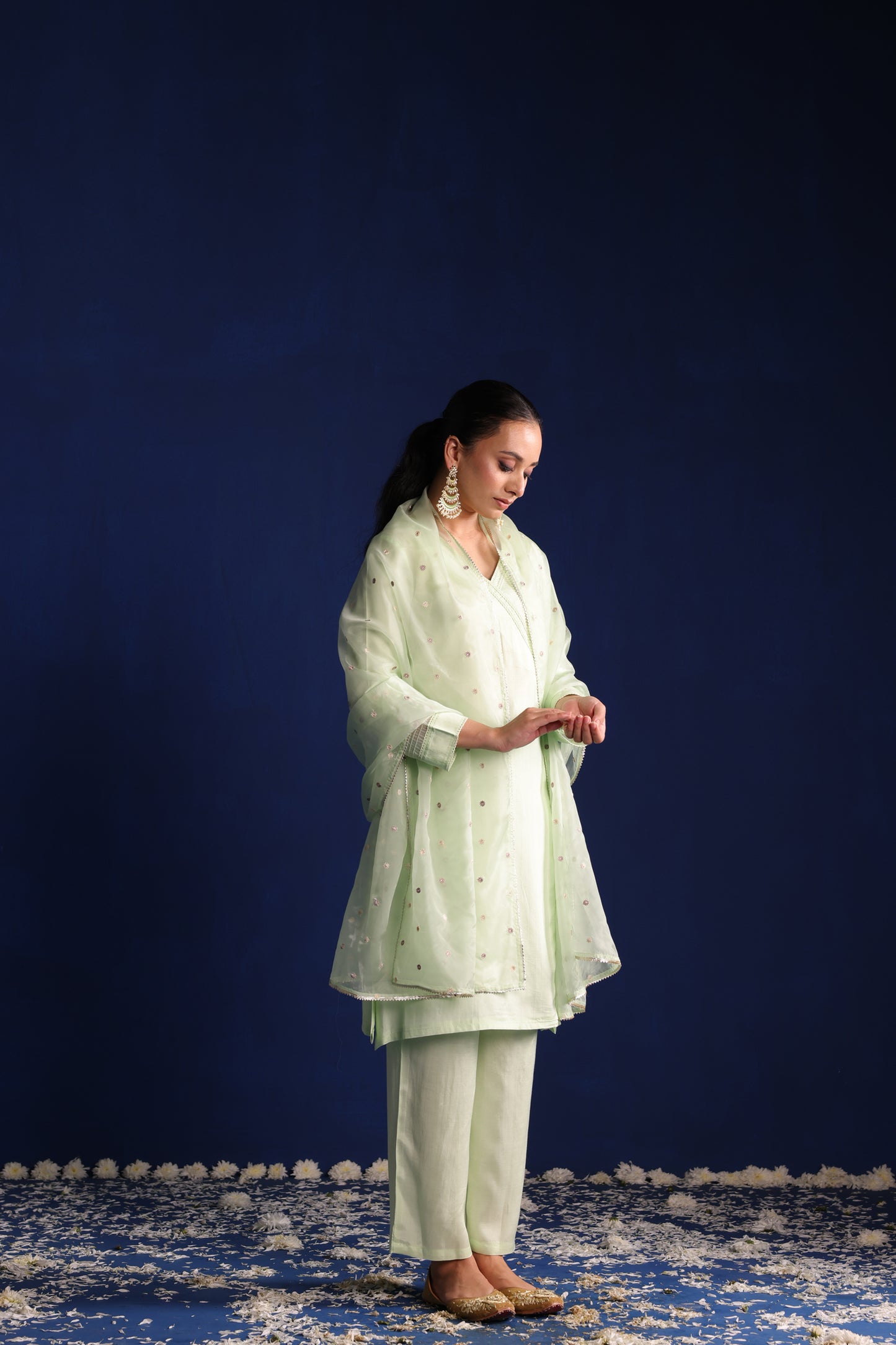 Green Serenity Kurta Set