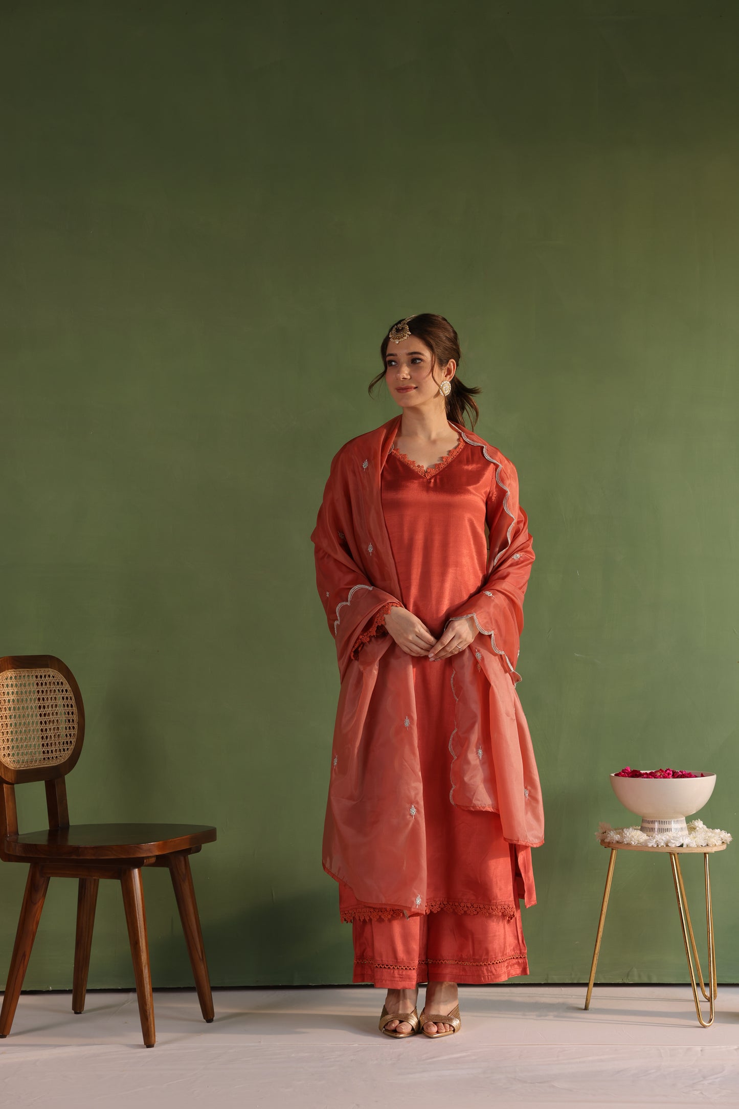 Rust Glow Kurta Set