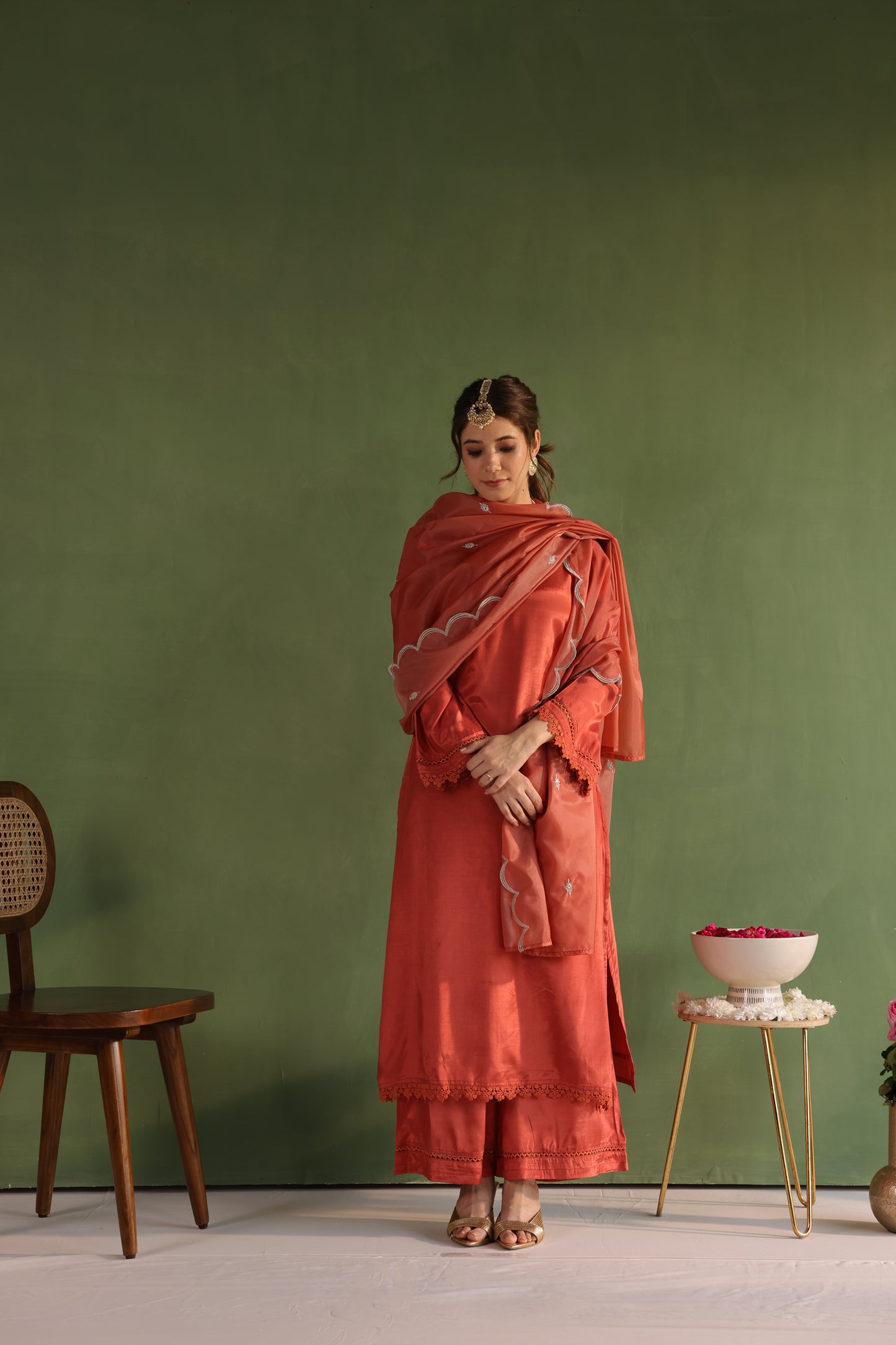 Rust Glow Kurta Set