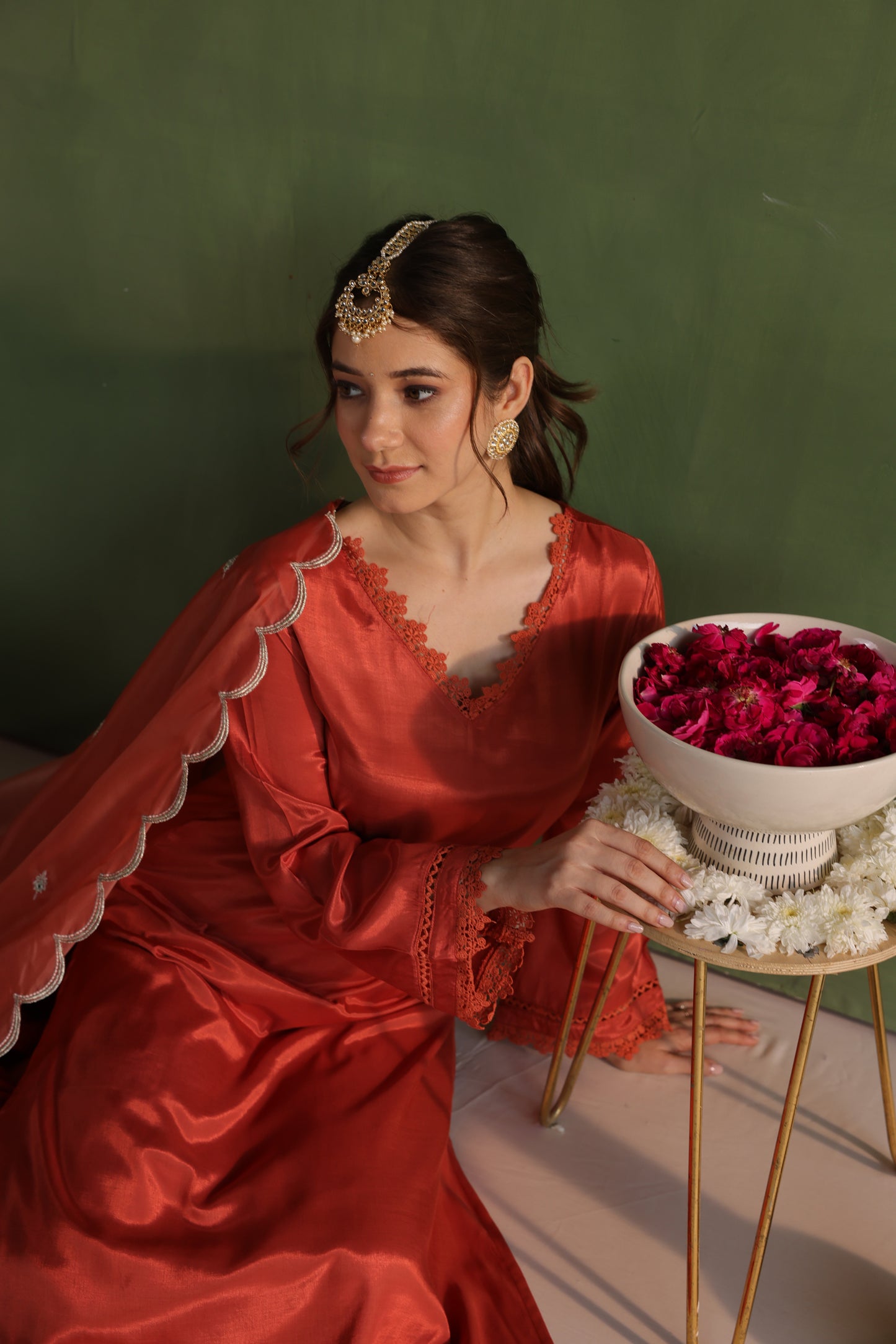 Rust Glow Kurta Set