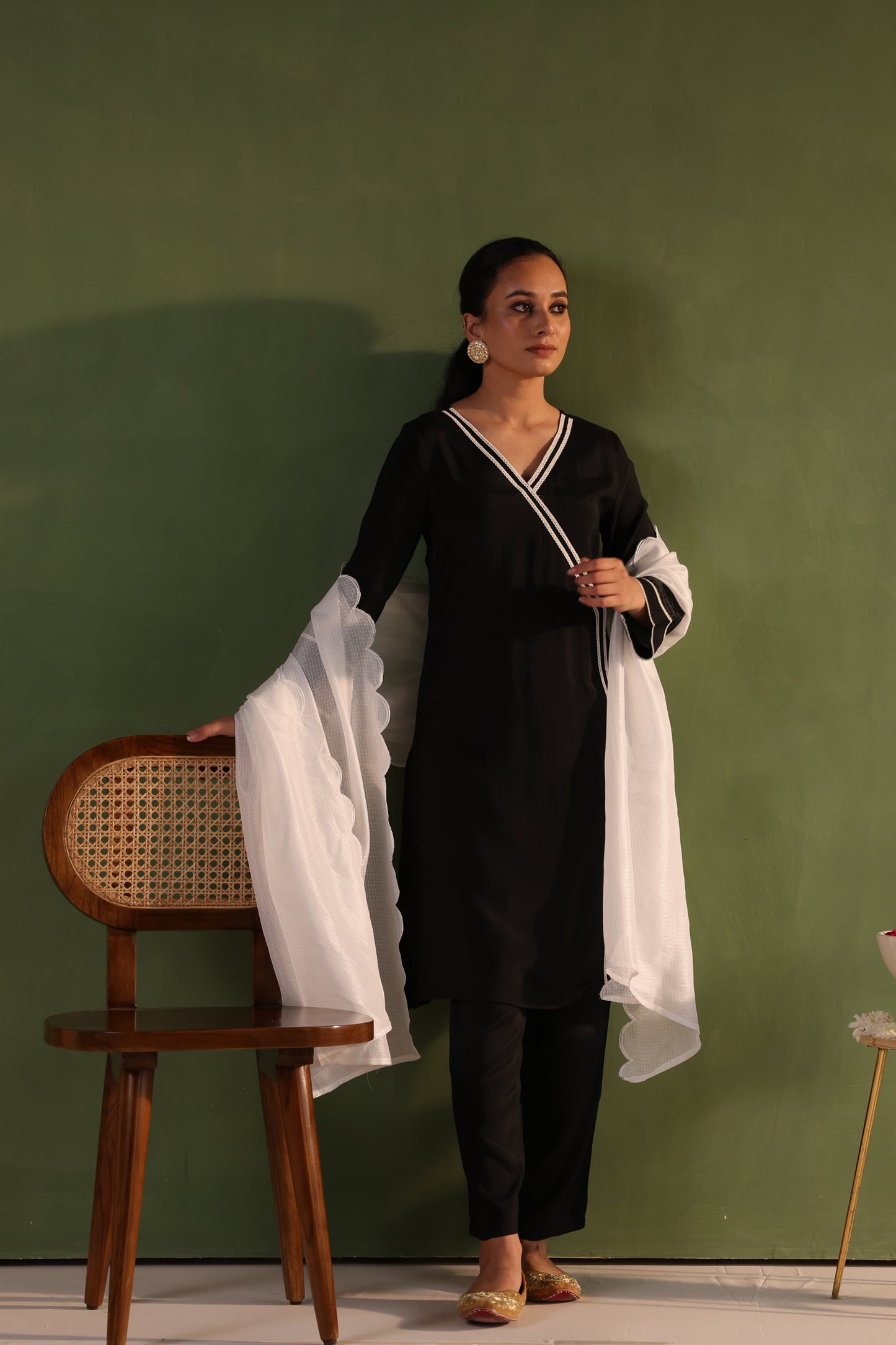 Black Serenity Kurta Set