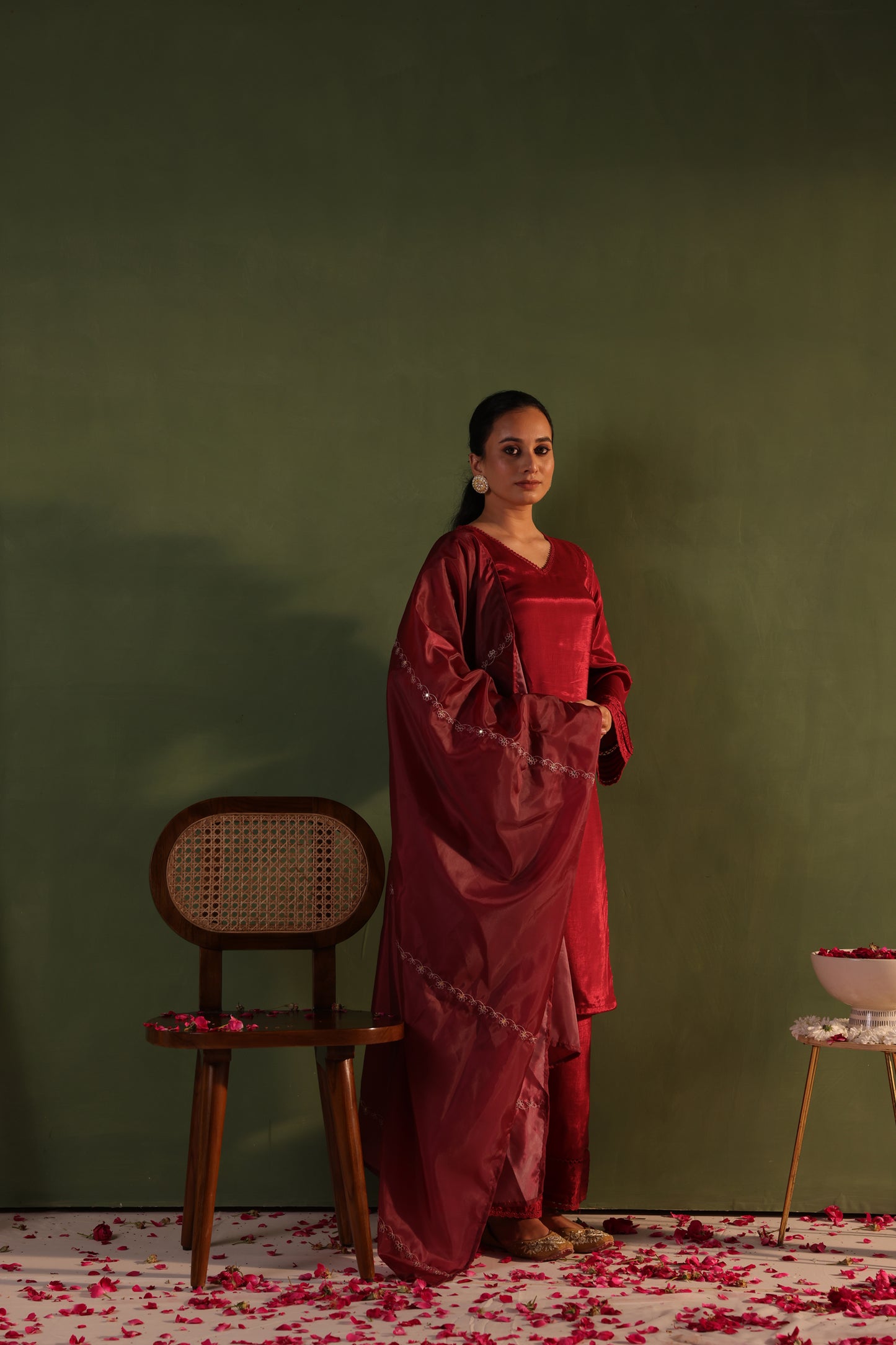 Maroon Grace Kurta Set