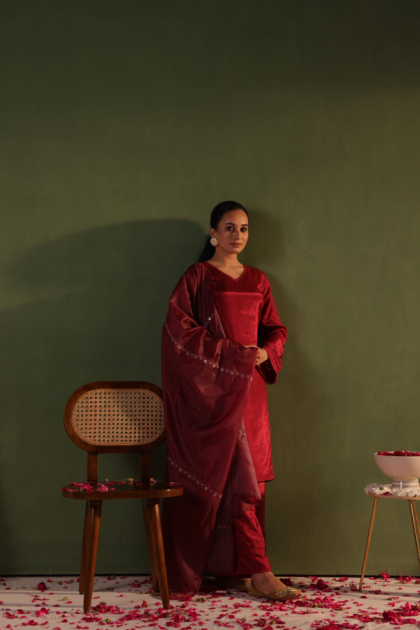 Maroon Grace Kurta Set