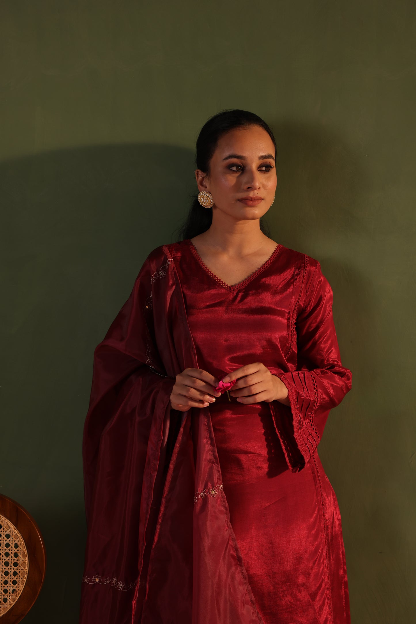 Maroon Grace Kurta Set
