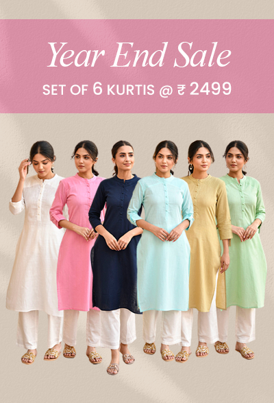 Buy 6 Kurtis @ 2499